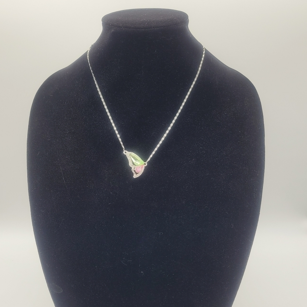 Butterfly Wing Inspired Jeweled Necklace​​​